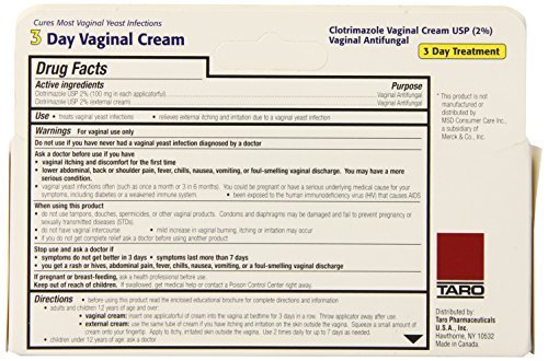 Clotrimazol 3-Tage Vaginalcreme 0,74 Unzen, 3 Applikationen