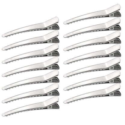 50er-Pack 2,36 Zoll Haarspangen, Marrywindix Silberne Metall-Alligator-Haarspangen - Haarnadeln für Damen, Mädchen und Friseure
