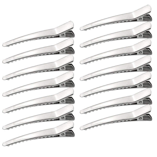 50er-Pack 2,36 Zoll Haarspangen, Marrywindix Silberne Metall-Alligator-Haarspangen - Haarnadeln für Damen, Mädchen und Friseure