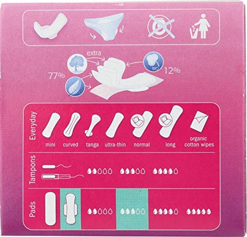 Natracare Ultra Extra Binden mit Flügeln, Regular, einzeln verpackt, aus zertifizierter Bio-Baumwolle, ökologisch zertifiziertem Zellstoff und Pflanzenstärke (1 Packung, 12 Binden)