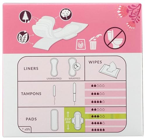 Natracare Ultra Extra Binden mit Flügeln, Regular, einzeln verpackt, aus zertifizierter Bio-Baumwolle, ökologisch zertifiziertem Zellstoff und Pflanzenstärke (1 Packung, 12 Binden)
