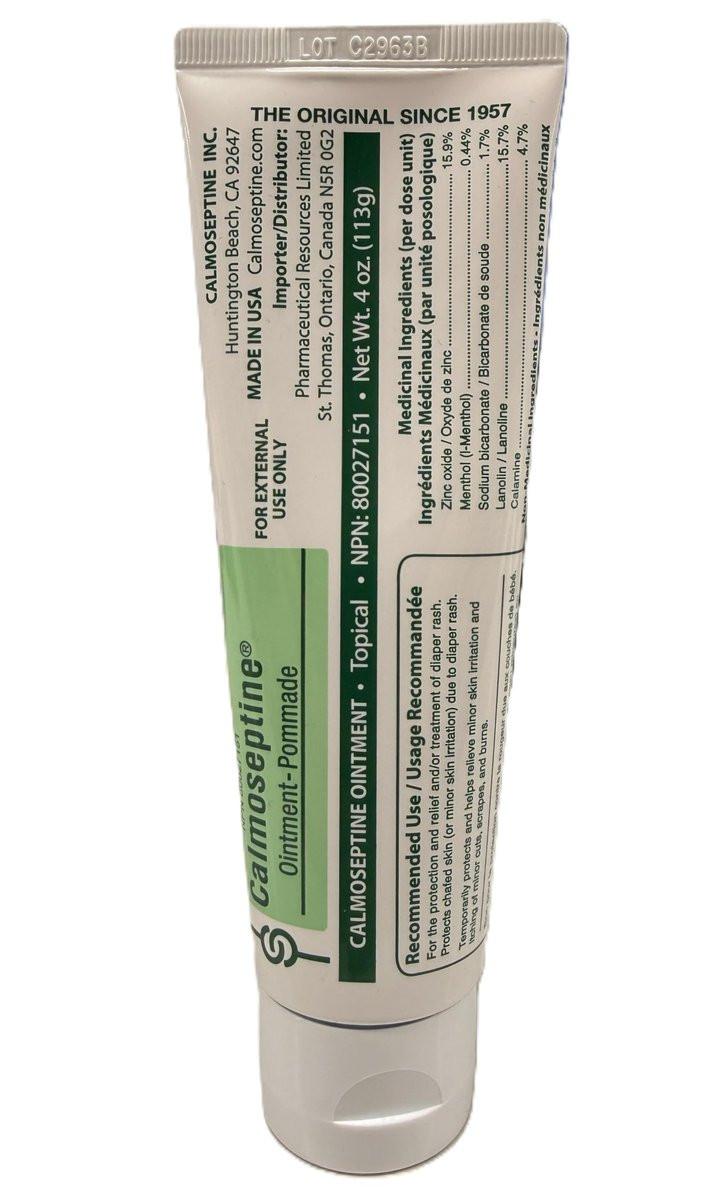 Calmoseptine Salbe 113 g – Hautpflege bei Windeldermatitis, Hautausschlag, Insektenstichen und als Feuchtigkeitsbarriere