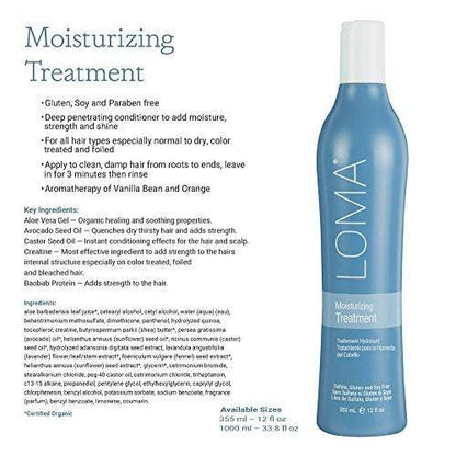 LOMA Feuchtigkeitsspendendes Shampoo & Conditioner Duo-Pack 2x 1 Liter (33 oz)