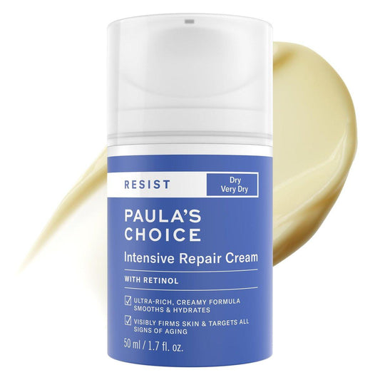Paula's Choice RESIST Intensive Repair Gesichtscreme mit Retinol, Hyaluronsäure & Jojoba – Anti-Aging Feuchtigkeitscreme für trockene, rissige Haut, 50 ml