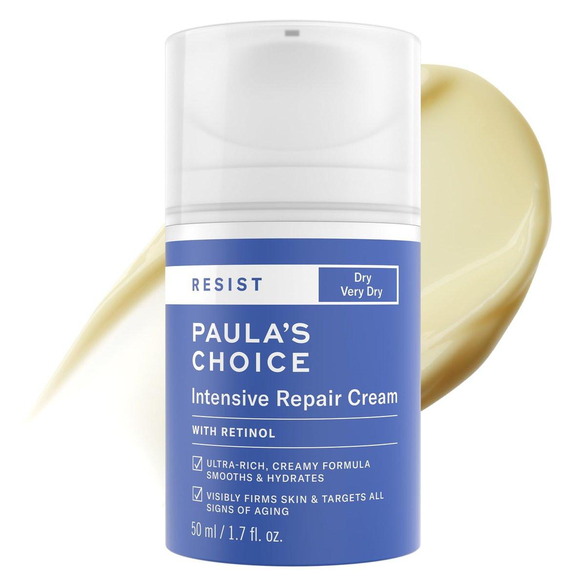 Paula's Choice RESIST Intensive Repair Gesichtscreme mit Retinol, Hyaluronsäure & Jojoba – Anti-Aging Feuchtigkeitscreme für trockene, rissige Haut, 50 ml