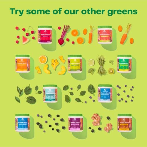 Amazing Grass Greens Blend Alkalize & Detox, Smoothie-Mix, Reinigung mit Super Greens & Rote Bete Pulver, Verdauungsenzyme, Präbiotika & Probiotika, 30 Portionen, 241 g (Verpackung kann abweichen)