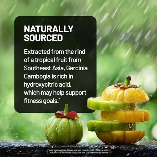 Naturewise Garcinia Cambogia - 60% HCA Konzentration, pflanzliche Unterstützung für Gewichtsziele und Energielevel - Vegan, Nicht-GVO, Glutenfrei - 90 Kapseln [1-3 Monatsvorrat]