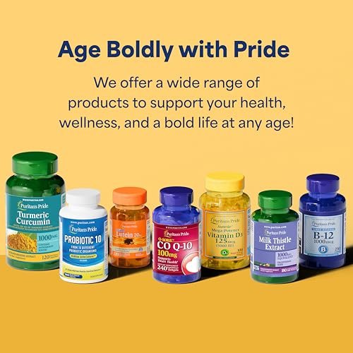 Puritan's Pride Zeaxanthin 4 mg mit Lutigold™ Lutein 10 mg Carotinoide – Nahrungsergänzungsmittel für gesunde Augen und Sehkraft, 60 leicht schluckbare Weichkapseln