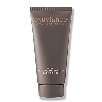 EXUVIANCE Triple Microdermabrasion Face Polish – Peeling mit Glykolsäure, Papaya-Enzym und professionellen Kristallen, 75 g