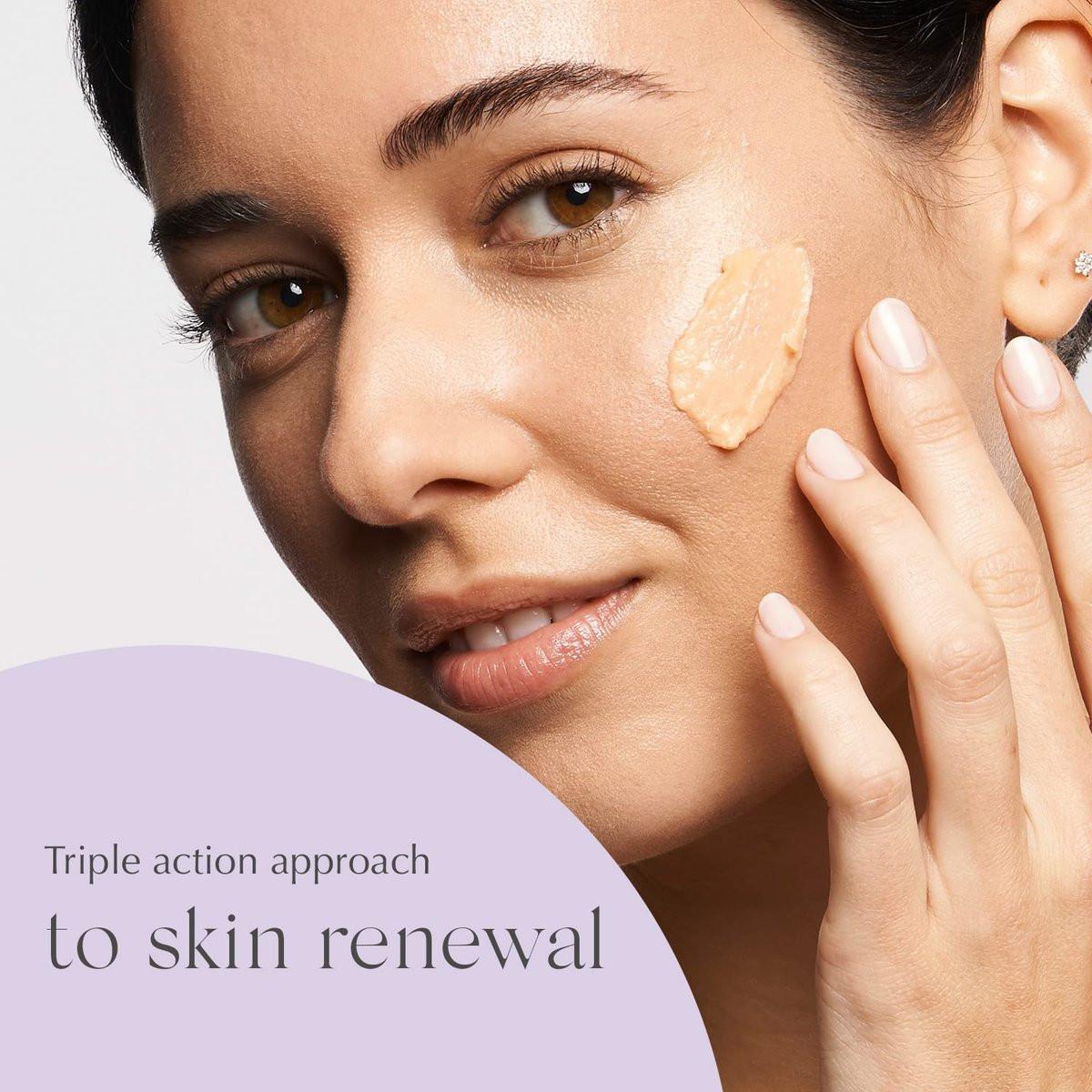 EXUVIANCE Triple Microdermabrasion Face Polish – Peeling mit Glykolsäure, Papaya-Enzym und professionellen Kristallen, 75 g
