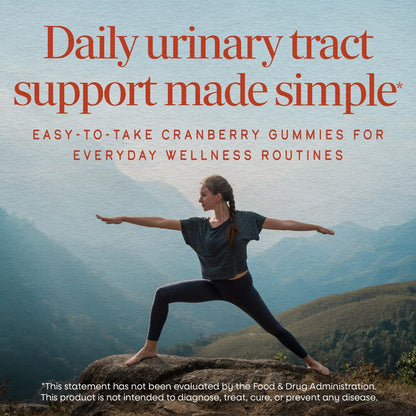 Nature's Way CranRx Cranberry Gummies – Unterstützung für die Harnwegsgesundheit mit Vitamin C, D-Mannose und bioaktivem Cranberry-Fruchtextrakt, Beerengeschmack, 60 Gummis