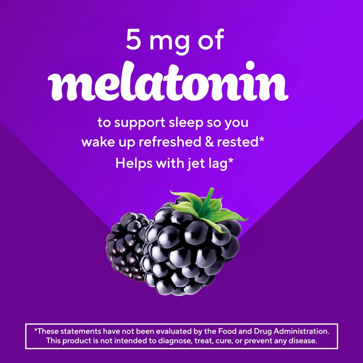 Vitafusion Extra Stark Melatonin Gummivitamine, 5 mg, 120 Stück Gummibärchen