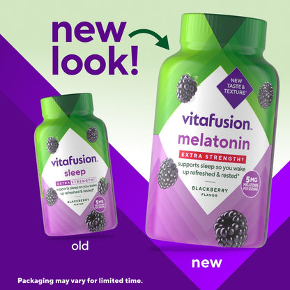 Vitafusion Extra Stark Melatonin Gummivitamine, 5 mg, 120 Stück Gummibärchen