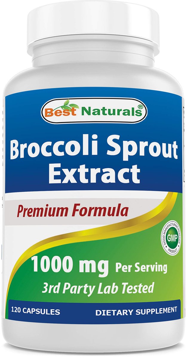 Best Naturals Brokkoli-Sprossen Extrakt, 1000 mg, 120 Kapseln