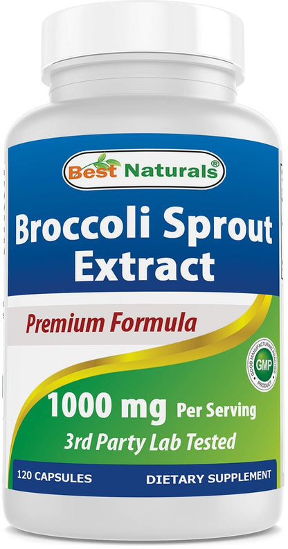 Best Naturals Brokkoli-Sprossen Extrakt, 1000 mg, 120 Kapseln