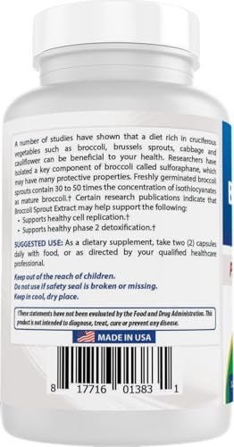 Best Naturals Brokkoli-Sprossen Extrakt, 1000 mg, 120 Kapseln
