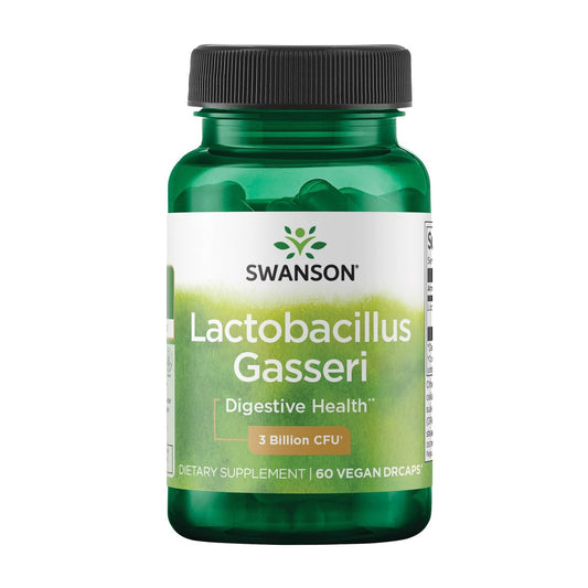 Swanson Lactobacillus Gasseri Probiotikum – 3 Milliarden KBE, säureresistent, 60 vegane Kapseln