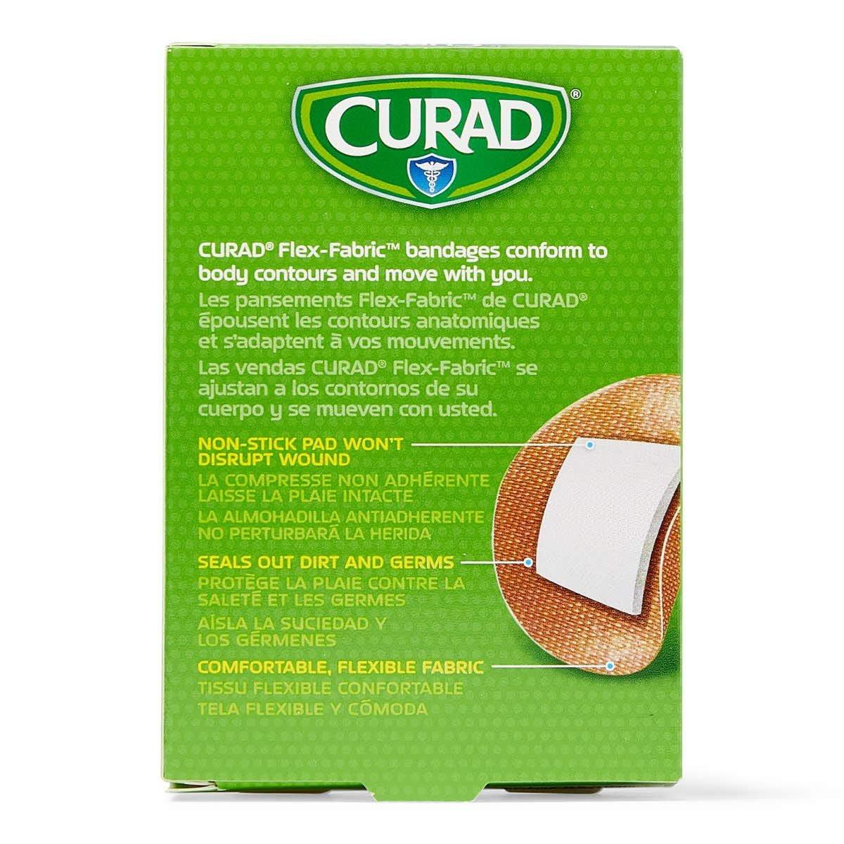 Curad Flex Fabric Spot Pflaster, Durchmesser 2,2 cm (7/8"), 100 Stück, hautfarben