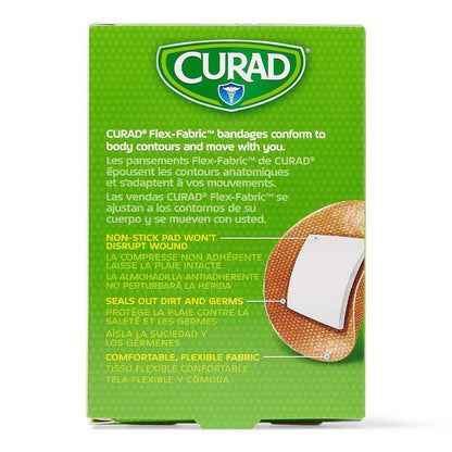 Curad Flex Fabric Spot Pflaster, Durchmesser 2,2 cm (7/8"), 100 Stück, hautfarben