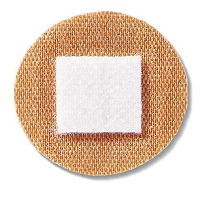 Curad Flex Fabric Spot Pflaster, Durchmesser 2,2 cm (7/8"), 100 Stück, hautfarben