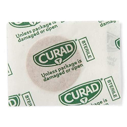 Curad Flex Fabric Spot Pflaster, Durchmesser 2,2 cm (7/8"), 100 Stück, hautfarben