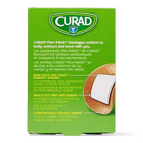 Curad Flex Fabric Spot Pflaster, Durchmesser 2,2 cm (7/8"), 100 Stück, hautfarben