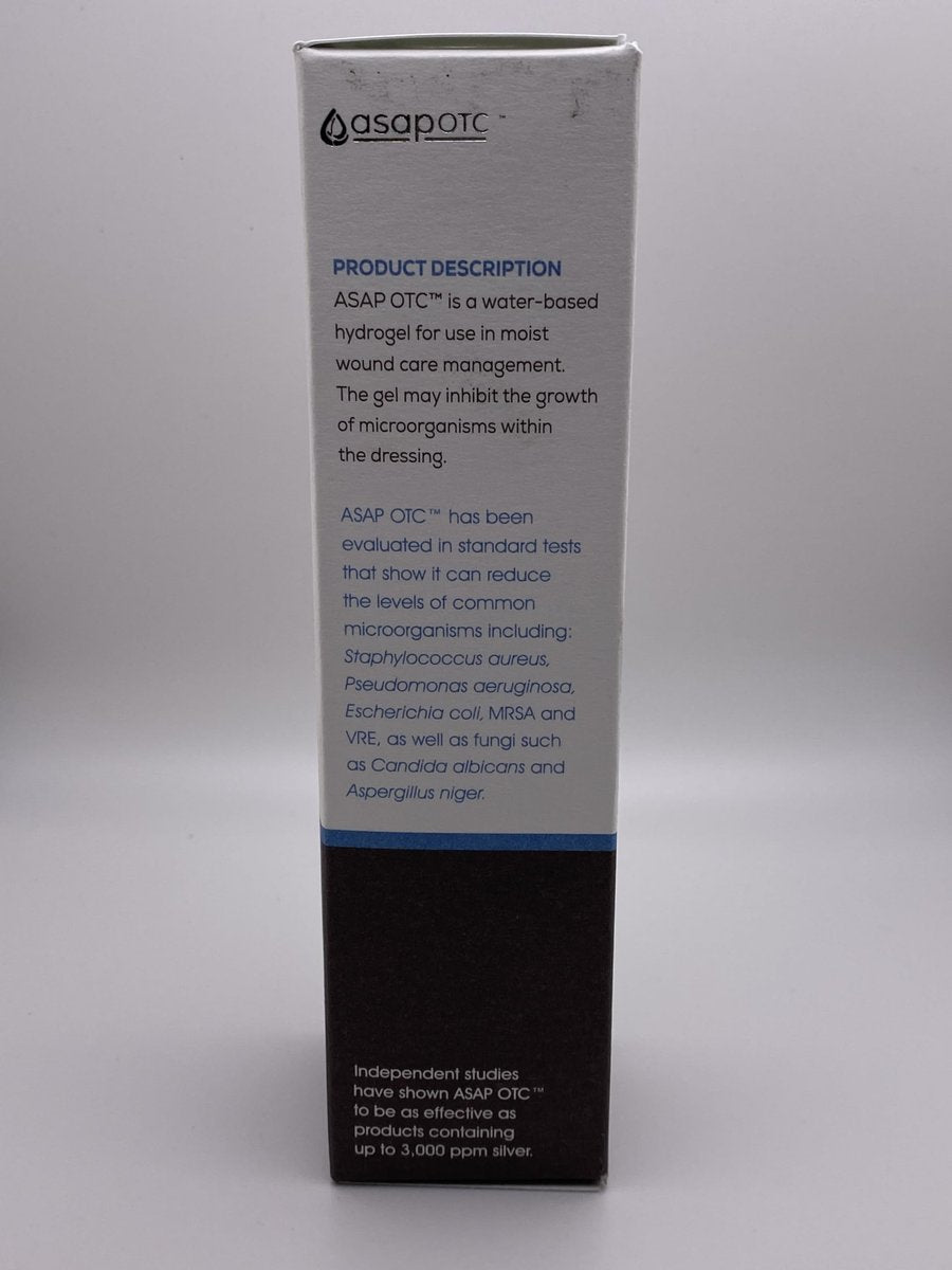 ASAP OTC Wundpflege-Gel von American Biotech Labs | Silber-Sol Ag₄O₄ 24 ppm Heil- und Beruhigungsgel | 118 ml