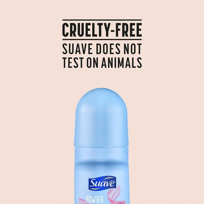 Suave Deodorant Roll-On für Frauen, Powder Fresh Duft, 6er-Pack – Antitranspirant Deodorant mit 24-Stunden-Schweiß- und Geruchsschutz, 2,7 Unzen pro Stück