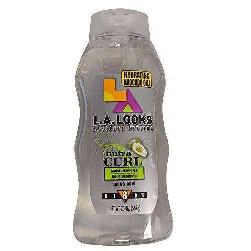 L.A. Looks Gel #8 Nutra Curl 20oz Mega Hold – 6er-Pack