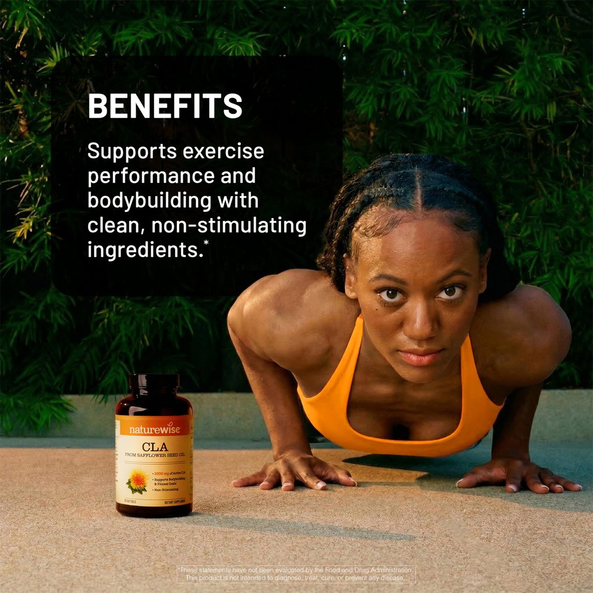 NatureWise CLA 1250 – Konjugierte Linolsäure für Frauen und Männer, nicht stimulierend, unterstützt gesundes Gewicht und Fitnessziele – Non-GMO, glutenfrei – 90 Softgels (1-Monatsvorrat)