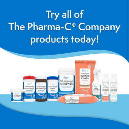 The Pharma-C Company 3% Wasserstoffperoxid Tücher [40 Tücher] - Erste Hilfe. H202 Hautsicheres Antiseptisches Wundreinigungsmittel.