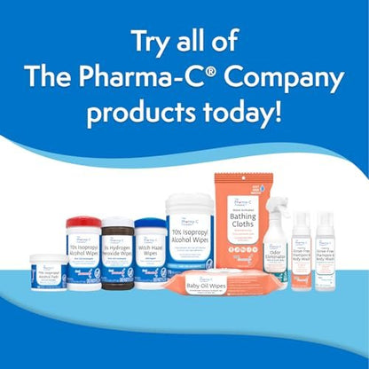 The Pharma-C Company 3% Wasserstoffperoxid Tücher [40 Tücher] - Erste Hilfe. H202 Hautsicheres Antiseptisches Wundreinigungsmittel.