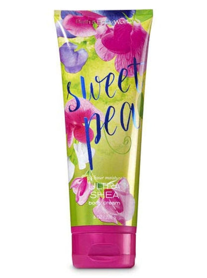 Bath & Body Works Sweet Pea Ultra Shea Body Cream 8 Unzen – Reichhaltige Feuchtigkeitspflege