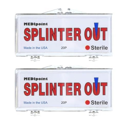 Splinter Out Splitterentferner 20 Stück (2er-Pack) | Schnelle, schmerzlose Splitterentfernung | Essentielle Erste Hilfe für Zuhause, Arbeit, Reisen & Camping | Ideal für Wandern, Holzarbeiten, Gartenarbeit & Outdoor