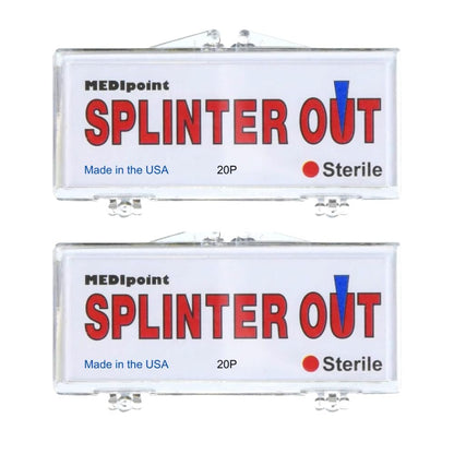 Splinter Out Splitterentferner 20 Stück (2er-Pack) | Schnelle, schmerzlose Splitterentfernung | Essentielle Erste Hilfe für Zuhause, Arbeit, Reisen & Camping | Ideal für Wandern, Holzarbeiten, Gartenarbeit & Outdoor