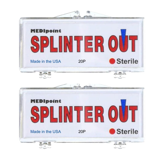 Splinter Out Splitterentferner 20 Stück (2er-Pack) | Schnelle, schmerzlose Splitterentfernung | Essentielle Erste Hilfe für Zuhause, Arbeit, Reisen & Camping | Ideal für Wandern, Holzarbeiten, Gartenarbeit & Outdoor