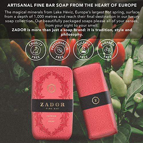 Zador Luxuriöse Duftseife (Paprika) – Handgefertigte Naturseife mit würzigem Aroma