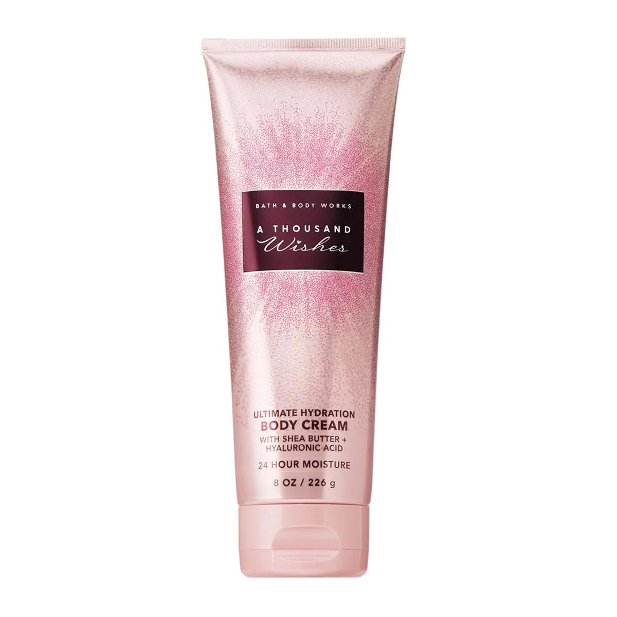 Bath & Body Works A Thousand Wishes Body Cream – Ultimative Feuchtigkeitscreme mit Sheabutter & Hyaluronsäure für trockene Haut, Prosecco & Pfingstrosen-Duft, 237 ml