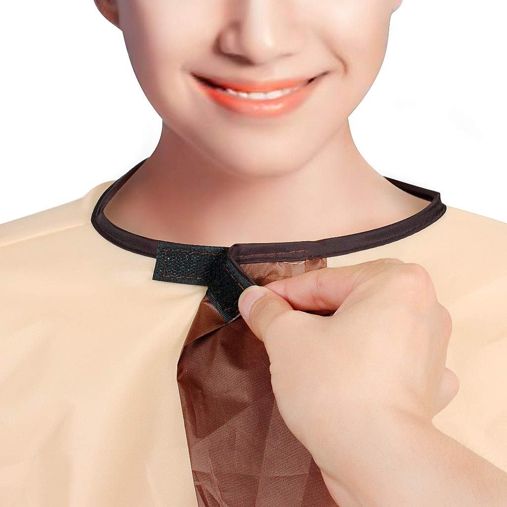 ewinever Haarschneideumhang – Wasserdichter Friseurumhang für Erwachsene, Gelb, 1 Stück (1er Pack)