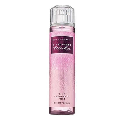 Bath & Body Works A Thousand Wishes Fine Fragrance Mist – Körperspray & Parfüm für Frauen, lang anhaltender Duft mit spritzigem Prosecco & Pfingstrose, 236 ml