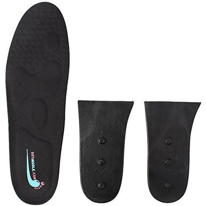 Höhenverstellbare Schuheinlegesohlen mit Luftkissen (3 Schichten (2,5 cm Erhöhung), Größe L (Herren 7-11))