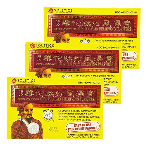 Extra Starkes Hua Tuo Medizinisches Pflaster (5 Pflaster pro Schachtel, 3 Schachteln)