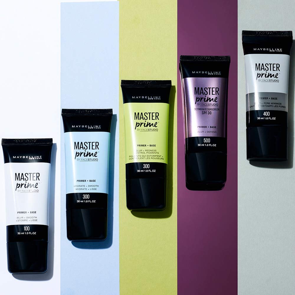 Maybelline Face Studio Master Prime Face Primer Make-up Base, Blur + Rötungskontrolle, 1 Flasche