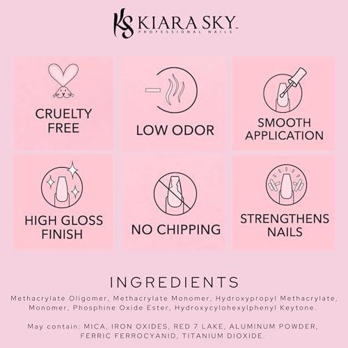 KIARA SKY Soak Off Gel Nagellack 0,5 fl oz, GLAMOUR 101 (G425)