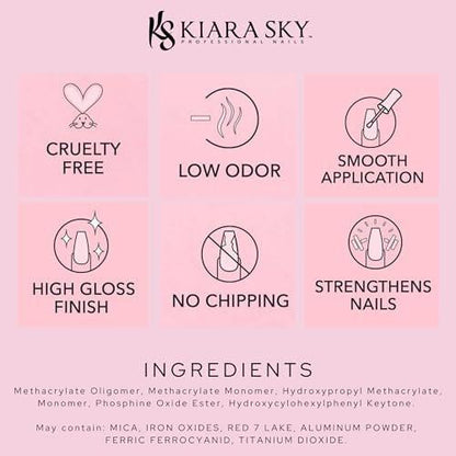 KIARA SKY Soak Off Gel Nagellack 0,5 fl oz, GLAMOUR 101 (G425)