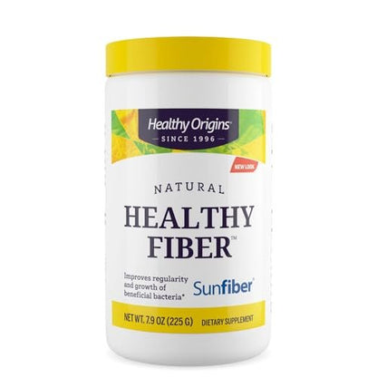 Healthy Origins Healthy Fiber Pulver 225g – Sunfiber PHGG für Verdauung, Darmgesundheit & Präbiotikum