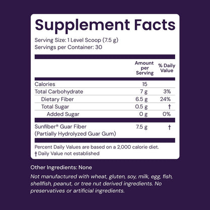 Healthy Origins Healthy Fiber Pulver 225g – Sunfiber PHGG für Verdauung, Darmgesundheit & Präbiotikum