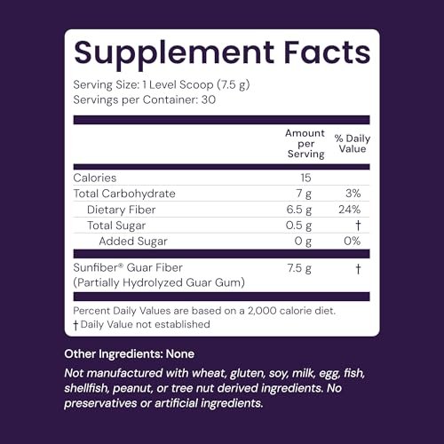 Healthy Origins Healthy Fiber Pulver 225g – Sunfiber PHGG für Verdauung, Darmgesundheit & Präbiotikum