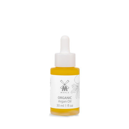 MÜHLE Bio Arganöl | Essenzielles Öl Serum zur Pflege & Feuchtigkeitsversorgung trockener Haut | TSA-Reisegröße | BDIH-zertifiziert | 100% vegan | 30 ml (1,02 oz) Flasche