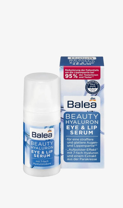 Balea Beauty Effect Augen- & Lip Serum – Glättet, strafft und spendet langanhaltende Feuchtigkeit – 15 ml
